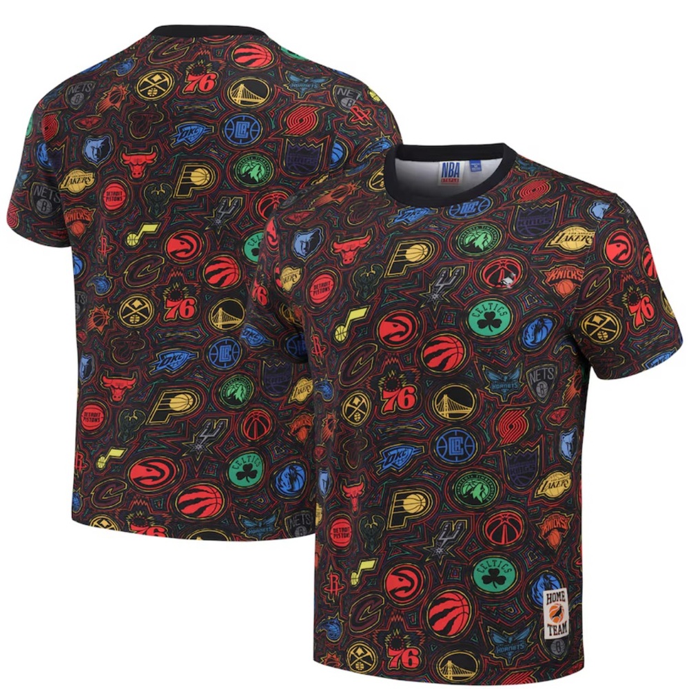 NBA Men's Staple Black All Teams Fusion T-Shirt, Size 3XL